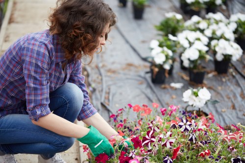 East Ham gardening team maintaining a landscaped garden